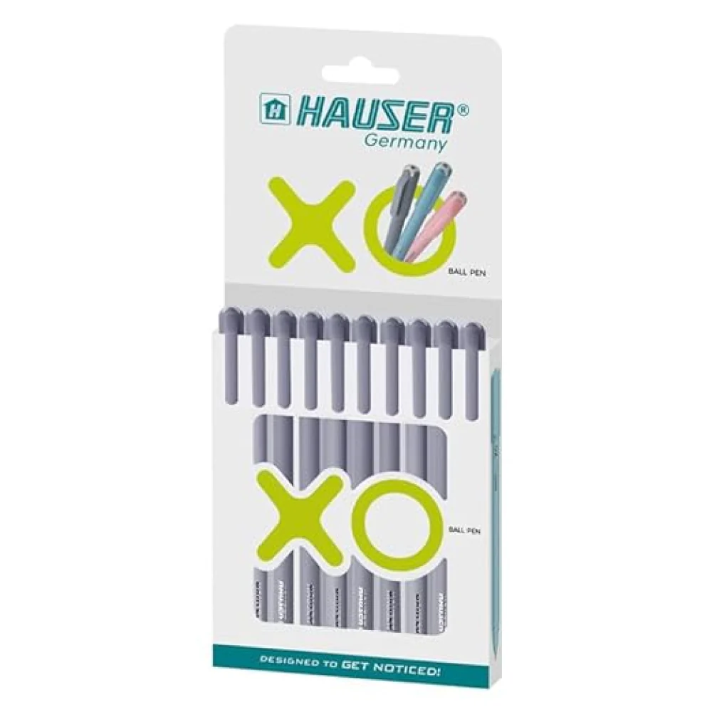 HAUSER XO BLACK BALL PEN PACK OF 10 N