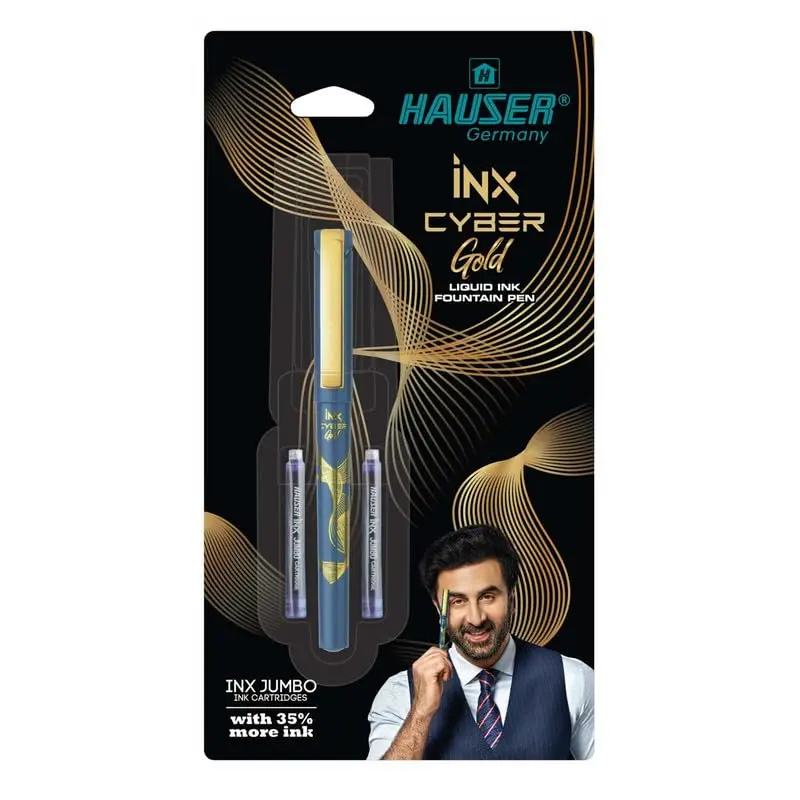 HAUSER INX CYBER GOLD FOUNTAIN PEN